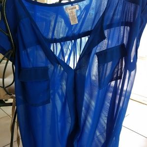 Nice blue sheer top